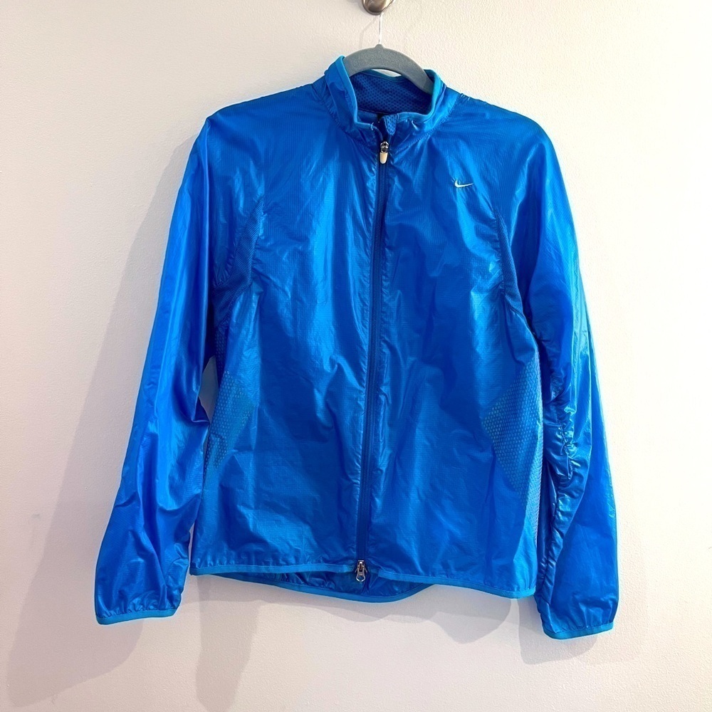 Nike Zip Up Reflective Mesh Windbreaker Size 8-10